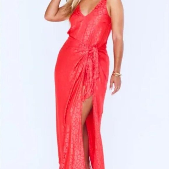 Show Me Your Mumu - Red Silk Wrap Dress - Picture 4 of 5